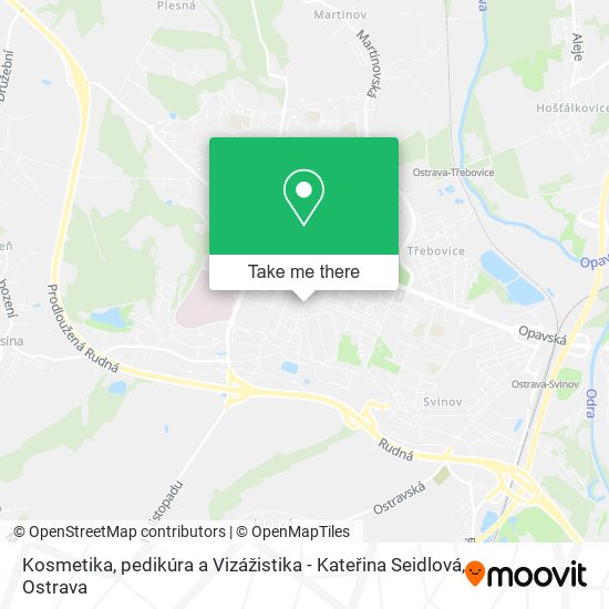 Kosmetika, pedikúra a Vizážistika - Kateřina Seidlová map