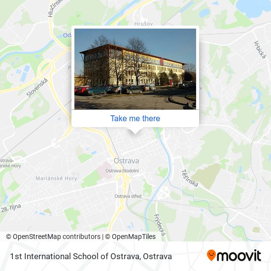 1st International School of Ostrava map