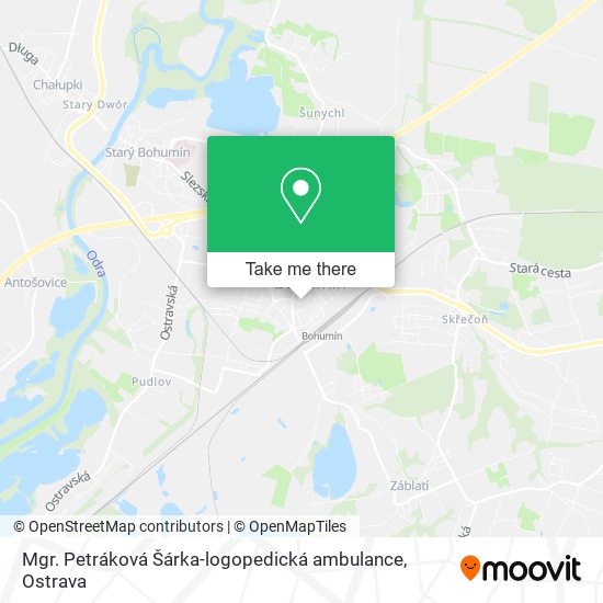Mgr. Petráková Šárka-logopedická ambulance map