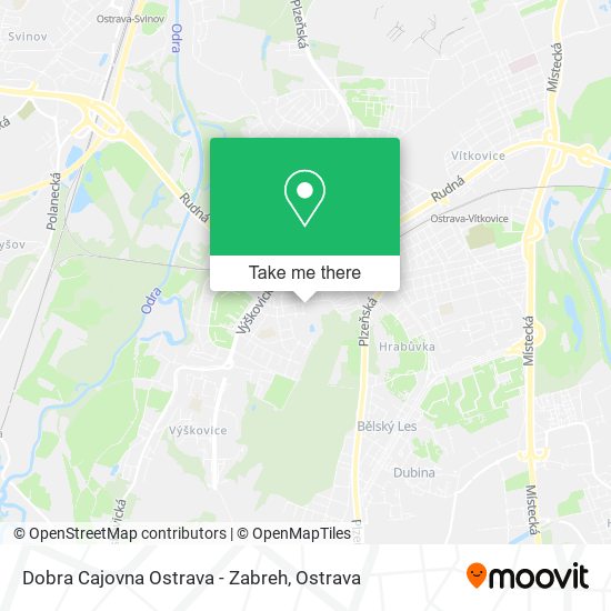 Карта Dobra Cajovna Ostrava - Zabreh