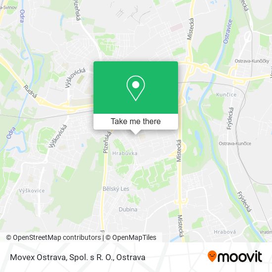 Movex Ostrava, Spol. s R. O. map