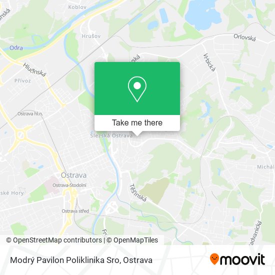 Modrý Pavilon Poliklinika Sro map