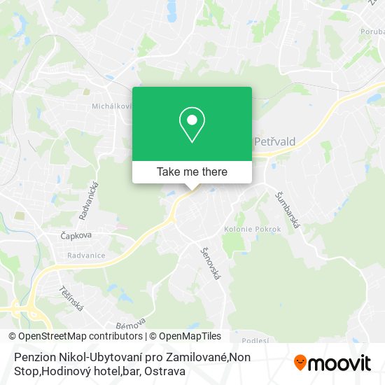 Penzion Nikol-Ubytovaní pro Zamilované,Non Stop,Hodinový hotel,bar map