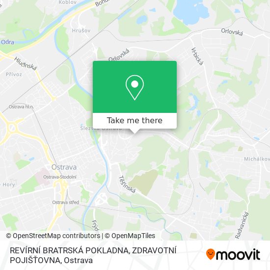 REVÍRNÍ BRATRSKÁ POKLADNA, ZDRAVOTNÍ POJIŠŤOVNA map