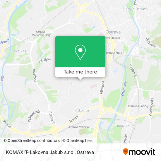 KOMAXIT- Lakovna Jakub s.r.o. map