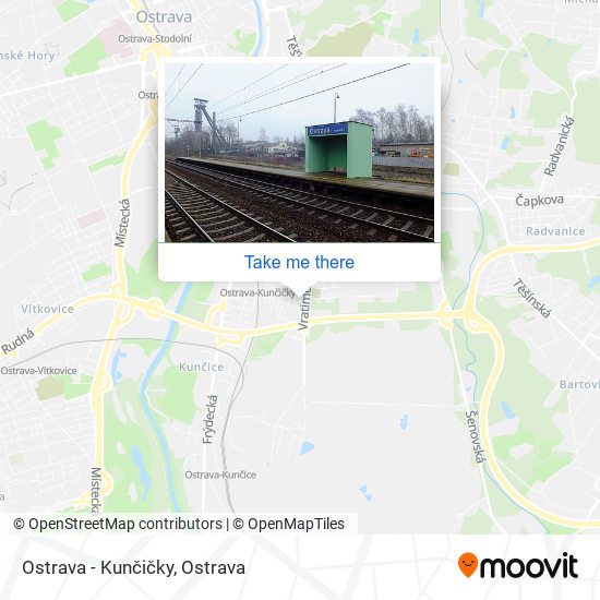 Карта Ostrava - Kunčičky