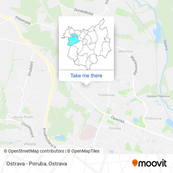 Ostrava - Poruba map