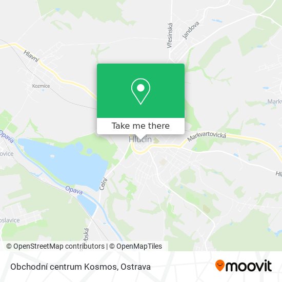 Obchodní centrum Kosmos map