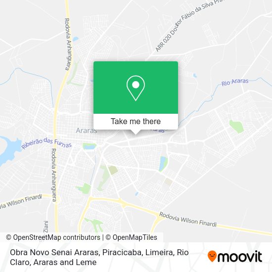Obra Novo Senai Araras map