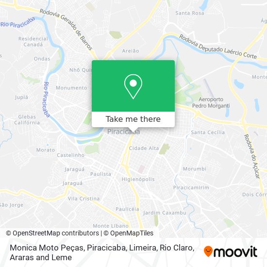 Monica Moto Peças map