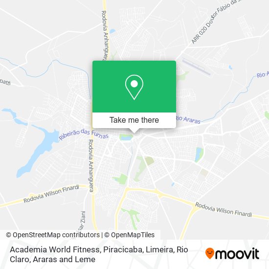 Academia World Fitness map
