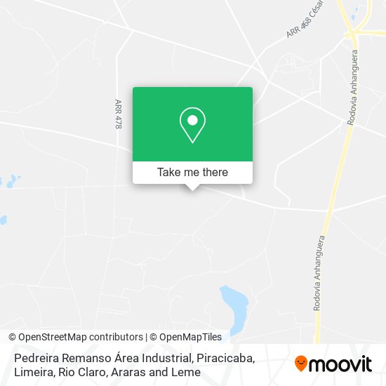 Pedreira Remanso Área Industrial map