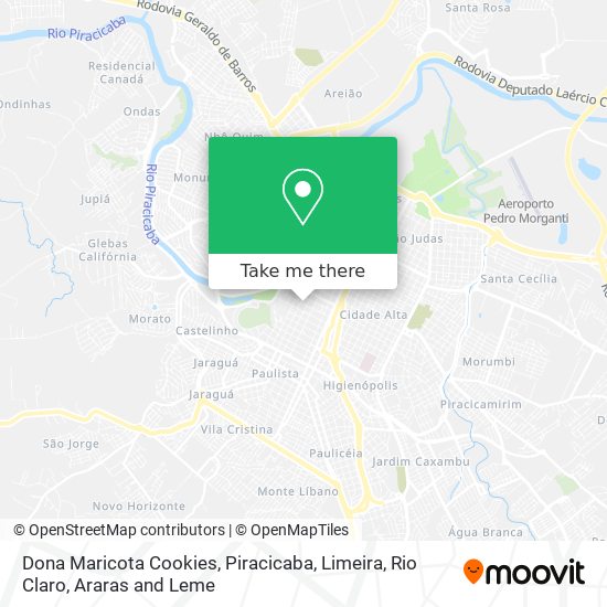 Dona Maricota Cookies map