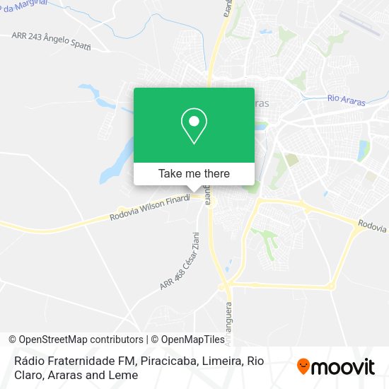Rádio Fraternidade FM map
