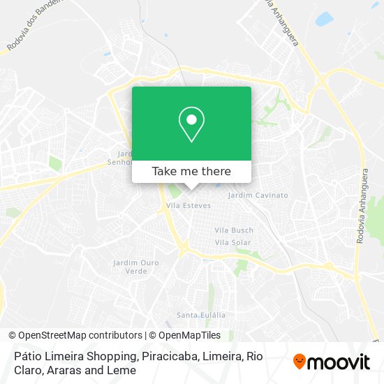 Pátio Limeira Shopping map
