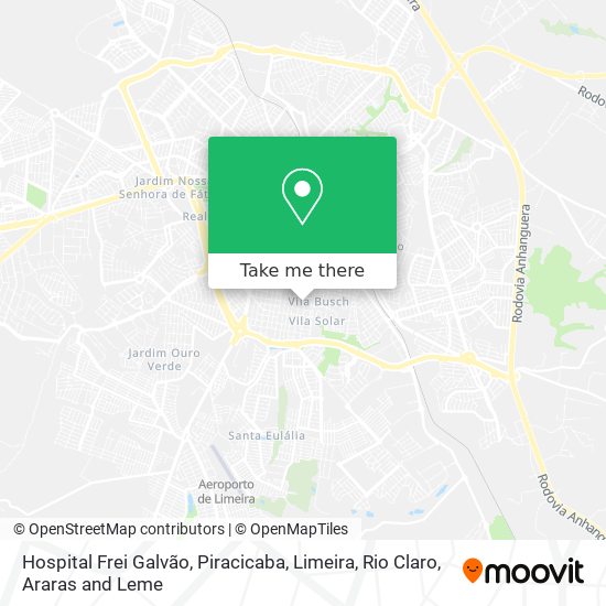 Hospital Frei Galvão map