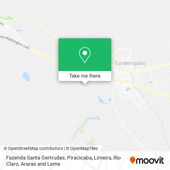 Fazenda Santa Gertrudes map