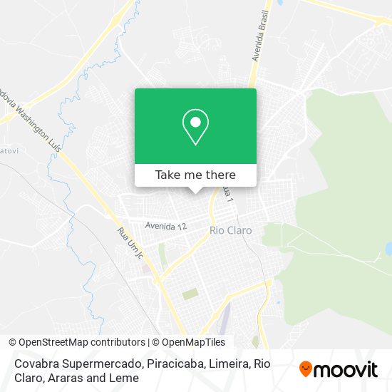 Covabra Supermercado map