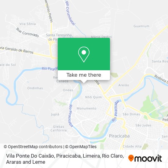 Vila Ponte Do Caixão map