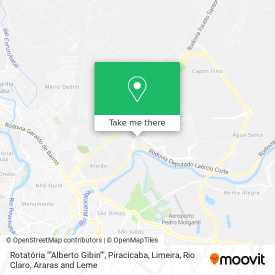 Rotatória ""Alberto Gibin"" map