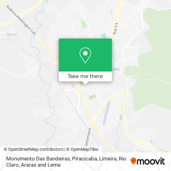 Monumento Das Bandeiras map