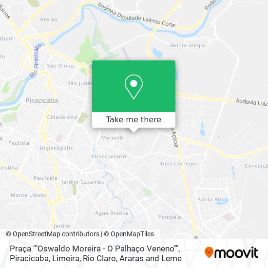 Praça ""Oswaldo Moreira - O Palhaço Veneno"" map