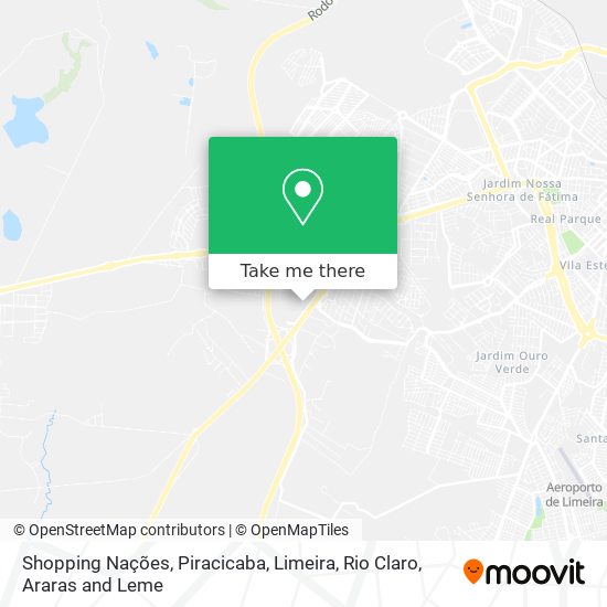 Shopping Nações map