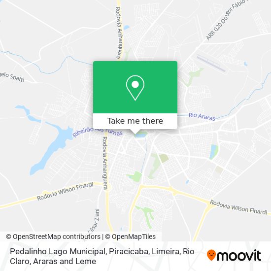Pedalinho Lago Municipal map