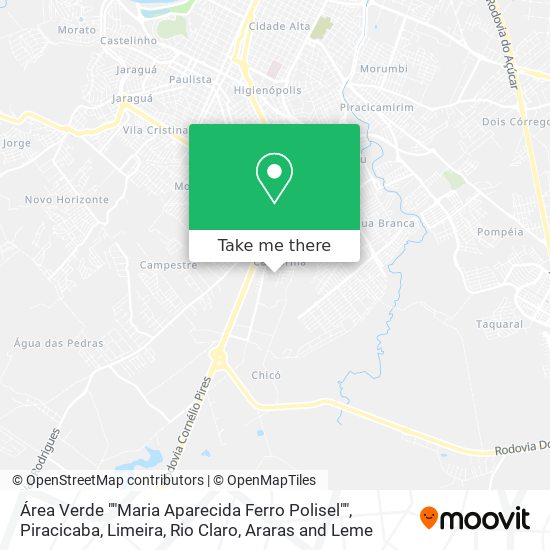 Área Verde ""Maria Aparecida Ferro Polisel"" map