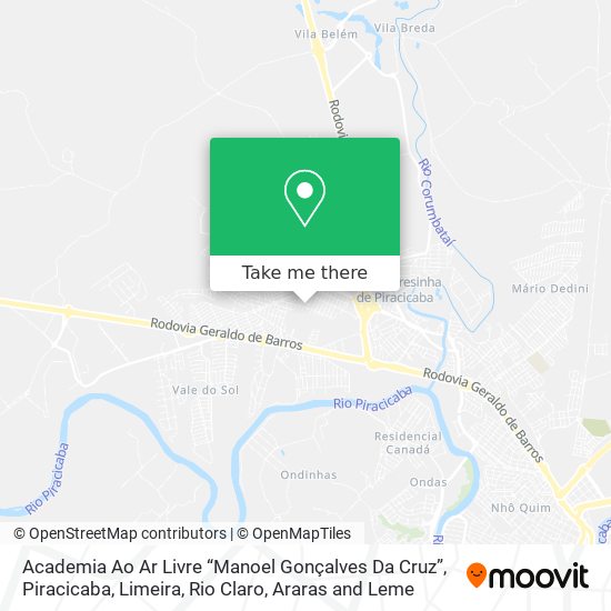 Academia Ao Ar Livre “Manoel Gonçalves Da Cruz” map