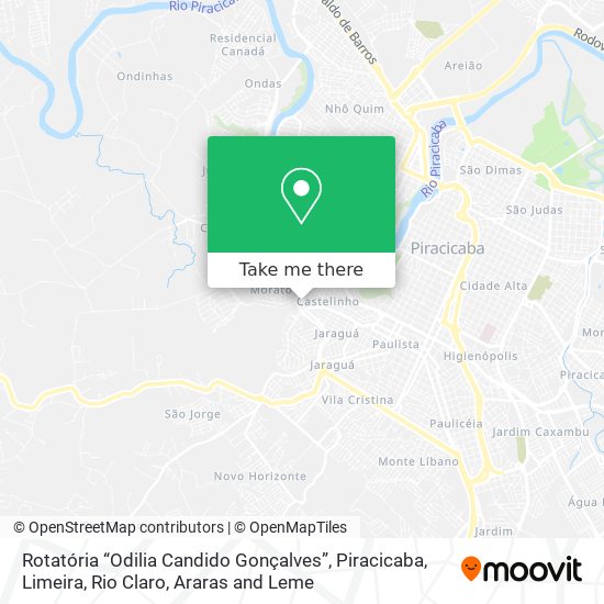 Rotatória “Odilia Candido Gonçalves” map