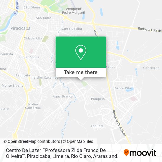 Centro De Lazer ""Professora Zilda Franco De Oliveira"" map