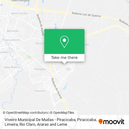 Viveiro Municipal De Mudas - Piracicaba map