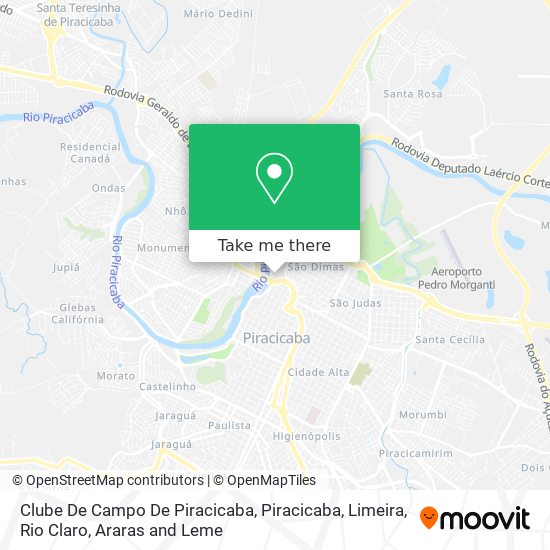 Clube De Campo De Piracicaba map