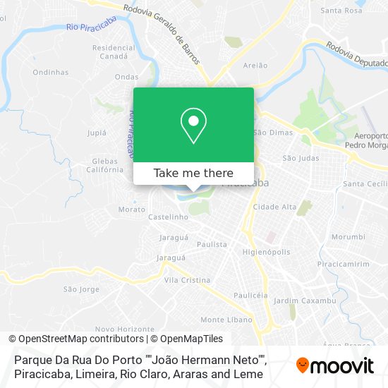 Parque Da Rua Do Porto ""João Hermann Neto"" map