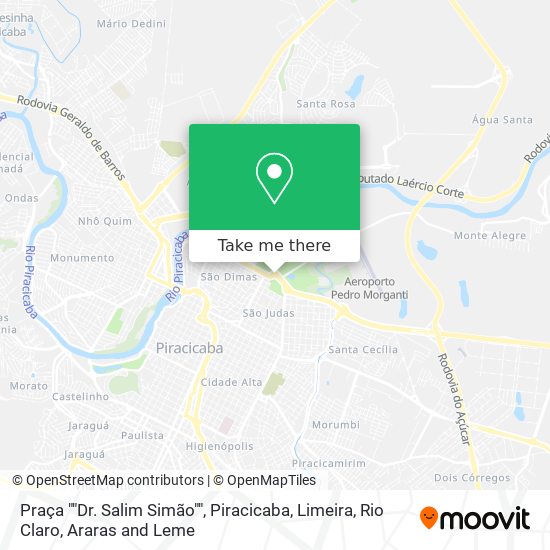 Praça ""Dr. Salim Simão"" map