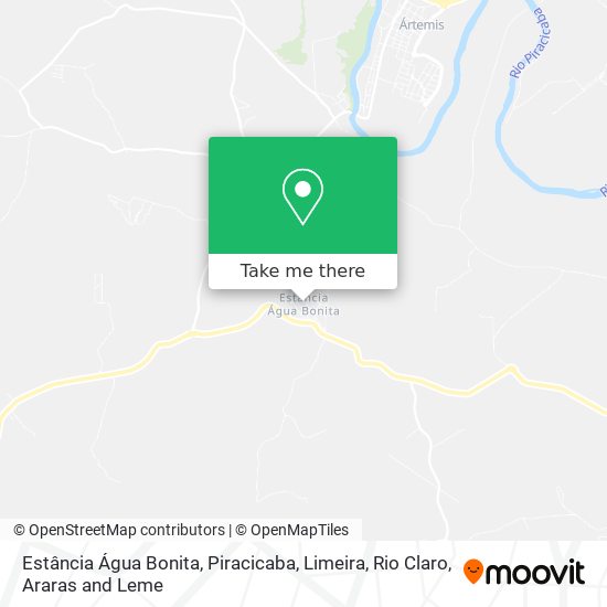 Estância Água Bonita map