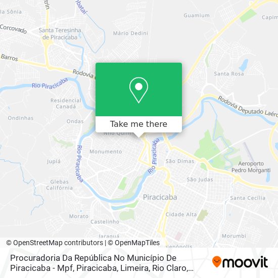 Procuradoria Da República No Município De Piracicaba - Mpf map