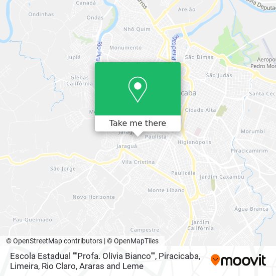 Escola Estadual ""Profa. Olívia Bianco"" map