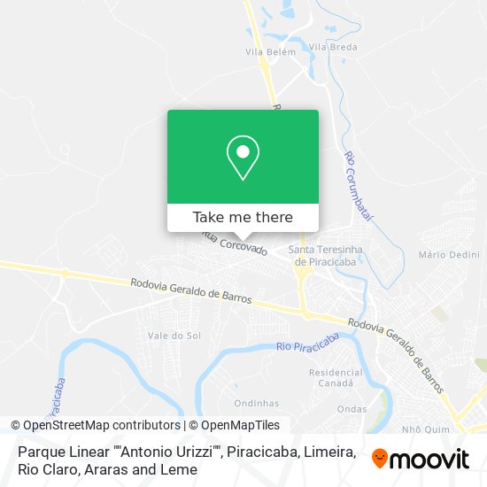 Parque Linear ""Antonio Urizzi"" map