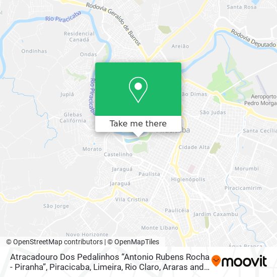 Atracadouro Dos Pedalinhos “Antonio Rubens Rocha - Piranha” map