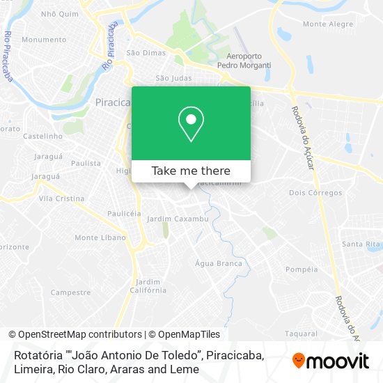 Rotatória ""João Antonio De Toledo” map
