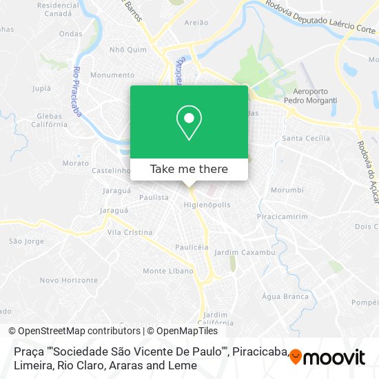 Praça ""Sociedade São Vicente De Paulo"" map