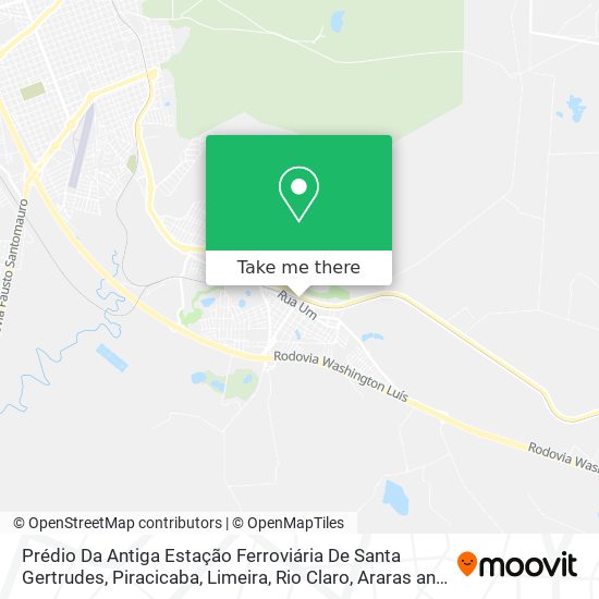 Prédio Da Antiga Estação Ferroviária De Santa Gertrudes map