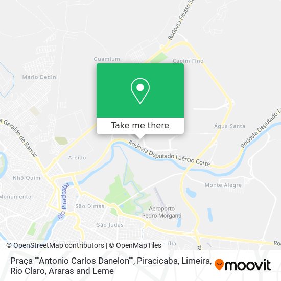 Praça ""Antonio Carlos Danelon"" map