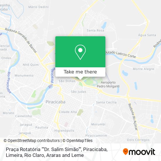 Praça Rotatória ""Dr. Salim Simão"" map