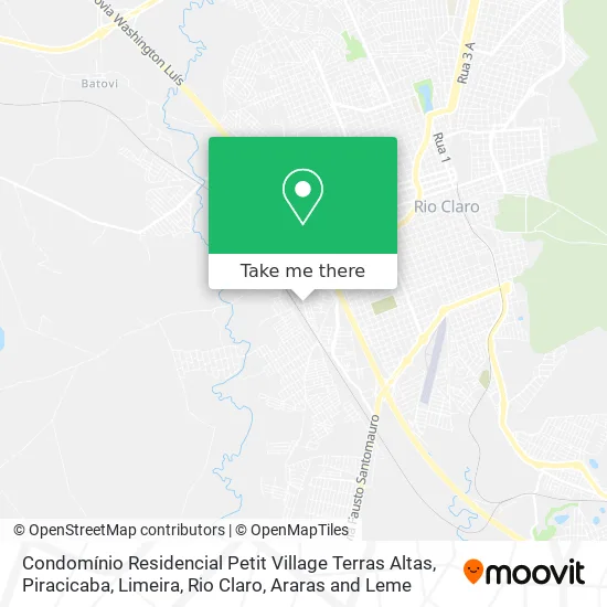Condomínio Residencial Petit Village Terras Altas map