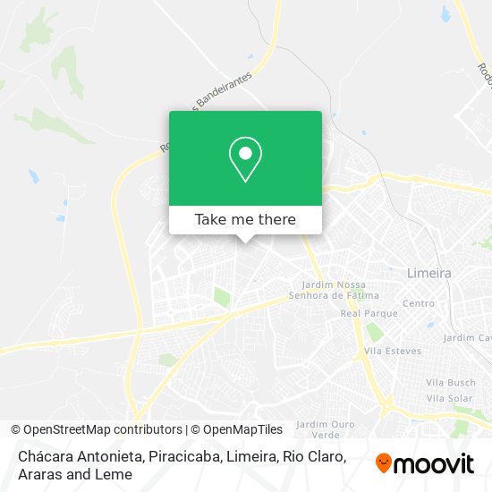 Chácara Antonieta map