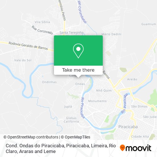 Mapa Cond. Ondas do Piracicaba