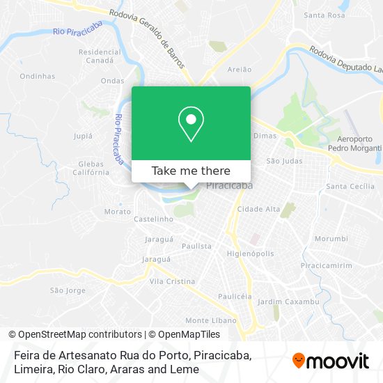 Feira de Artesanato Rua do Porto map